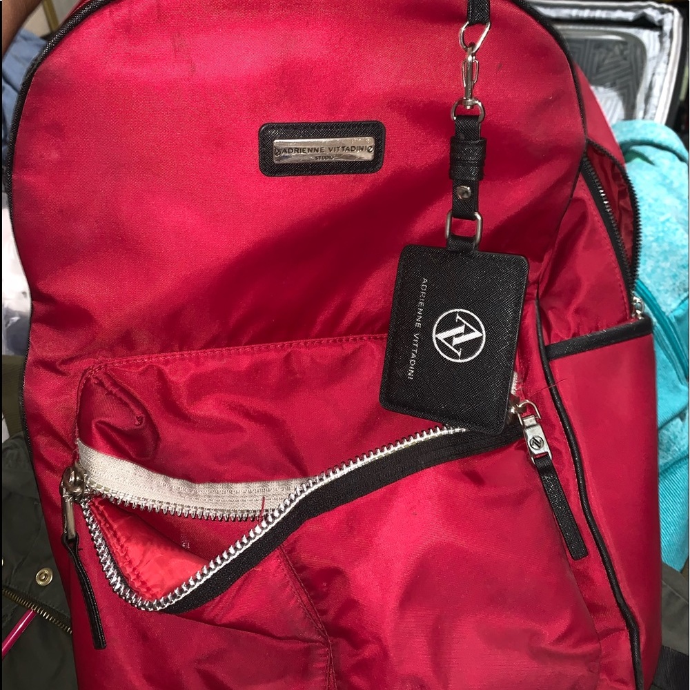 Deep red bookbag